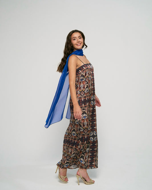 Capa azul Klein larga - capa invitada