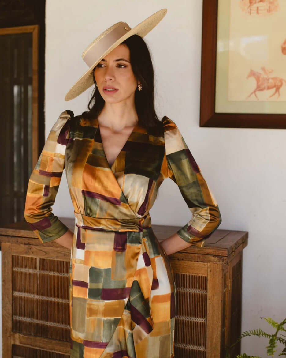 vestido invitada de boda estampado