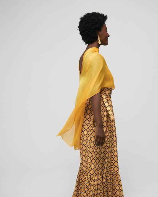 Capa amarilla larga - Capa invitada