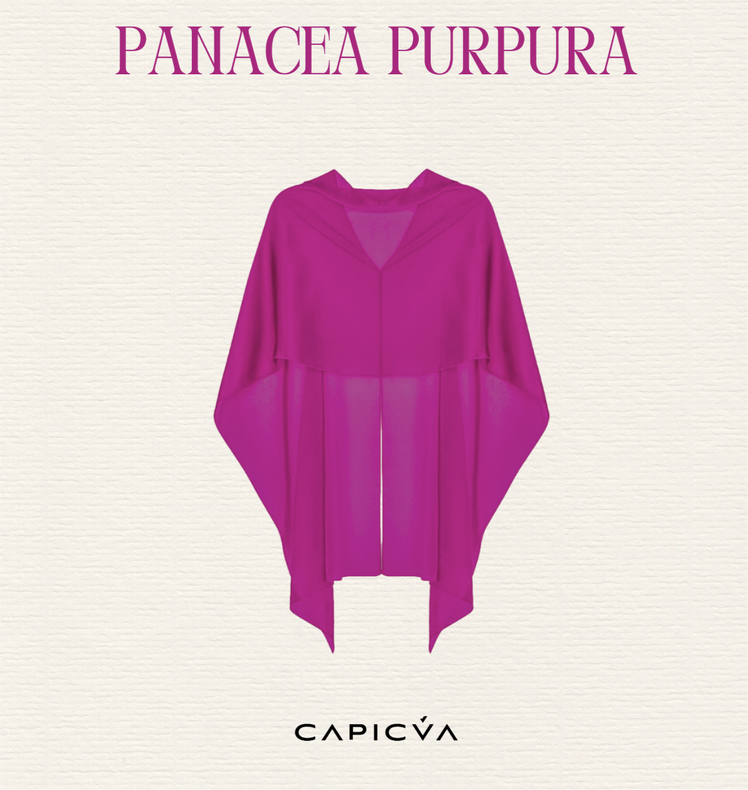 Capa rosa púrpura corta - Capa invitada