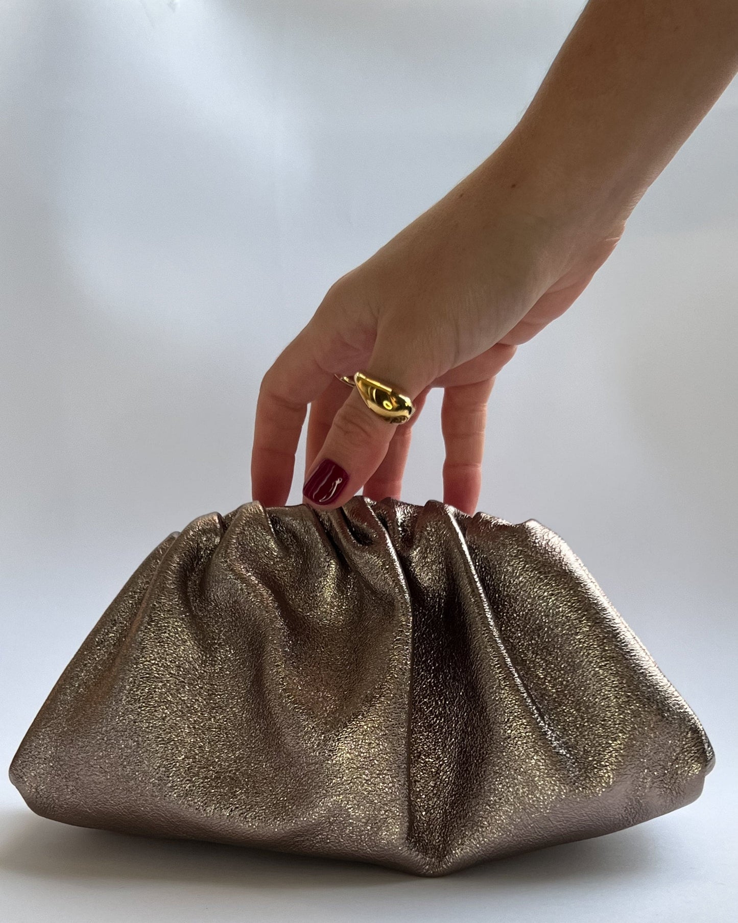 Clutch bronce - Bolso de piel Ed. Limitada
