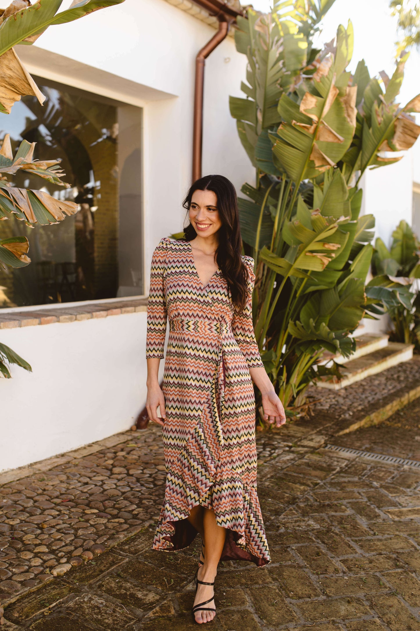 vestido midi boda primavera