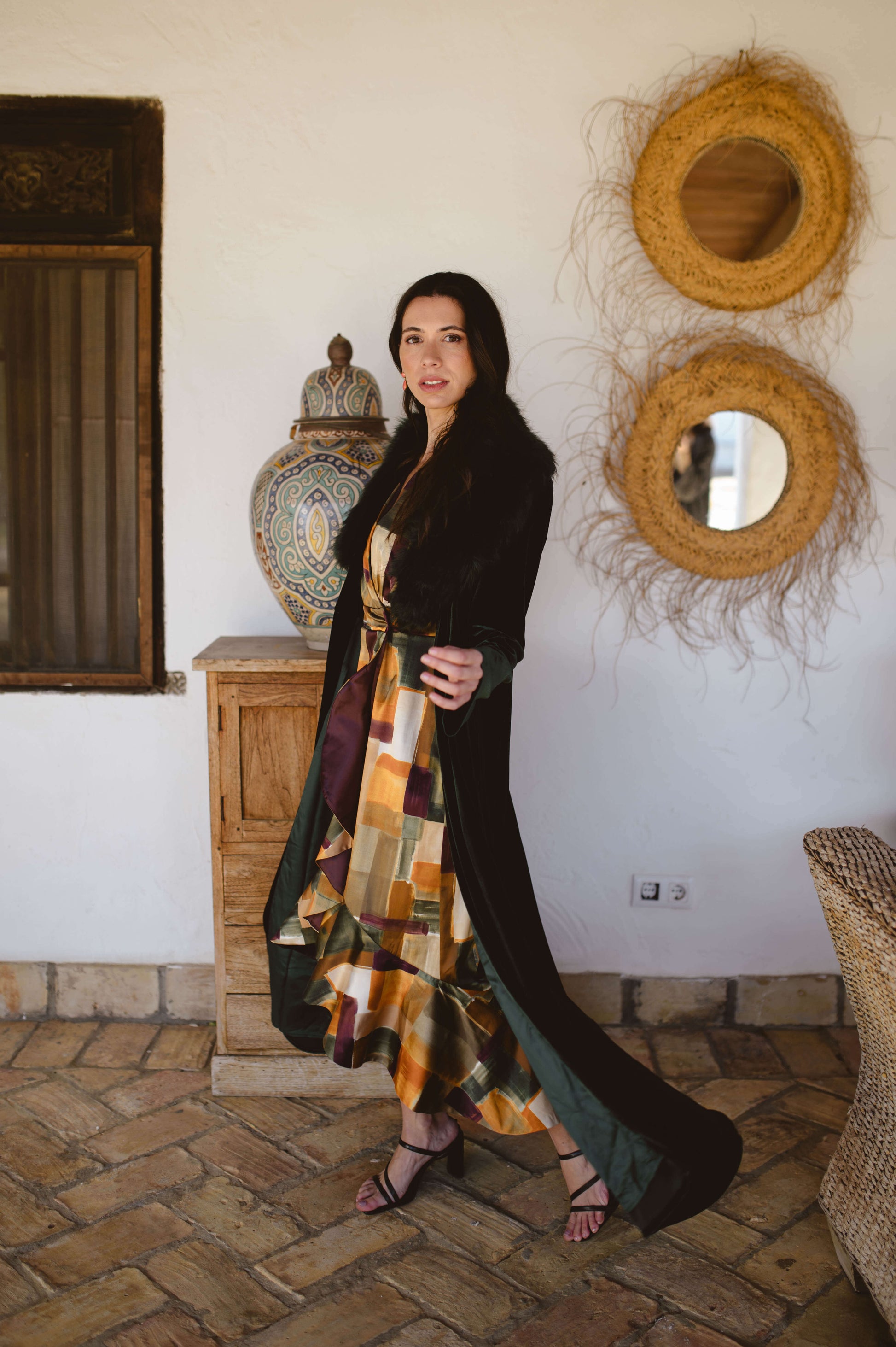 vestido midi invitada boda de invierno