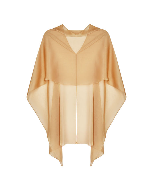 capa invitada boda dorada silueta