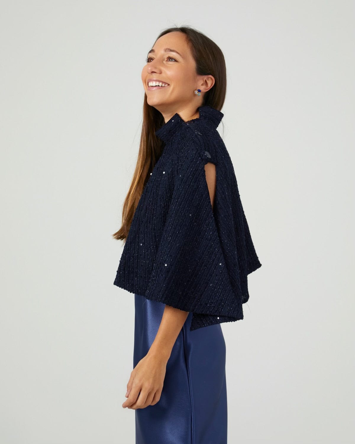 Capa chanel azul marino