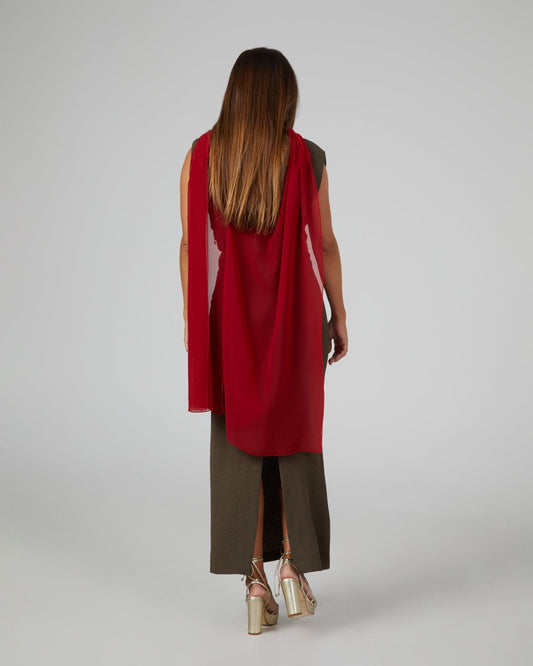 PANACEA larga roja - Capa para invitadas de boda capas_capicua