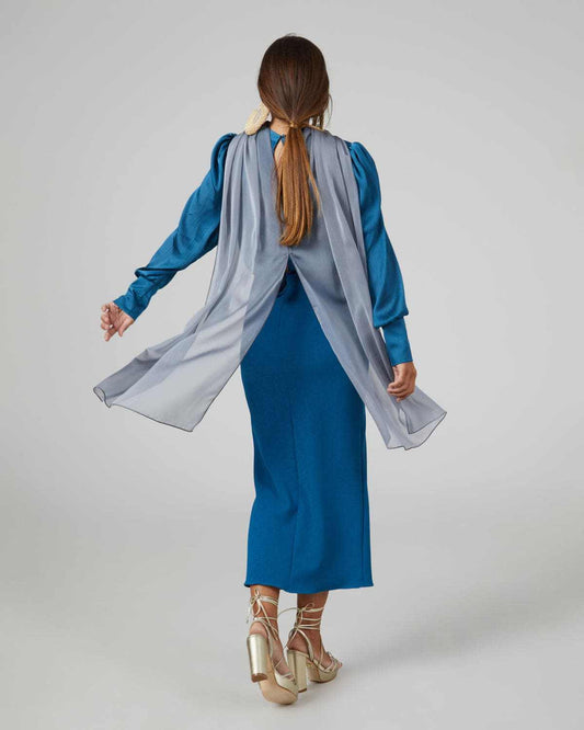 PANACEA larga plata - Capa para invitadas de boda capas_capicua