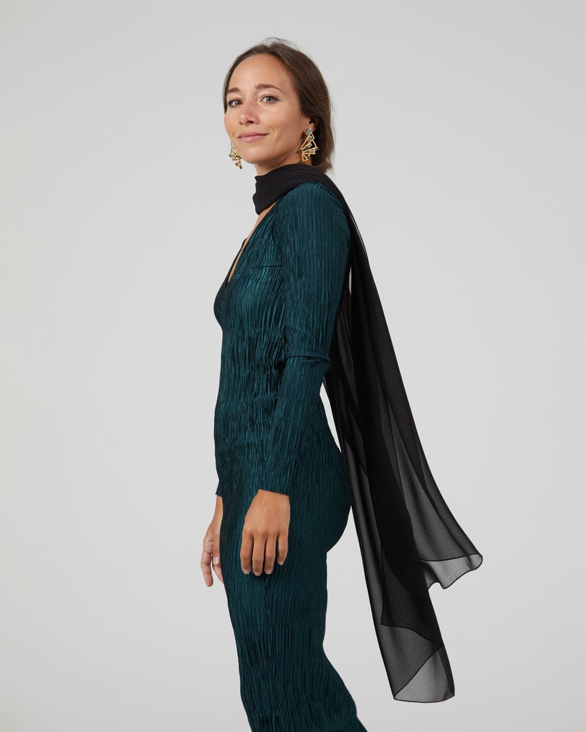 PANACEA larga negra - Capa para invitadas de boda capas_capicua