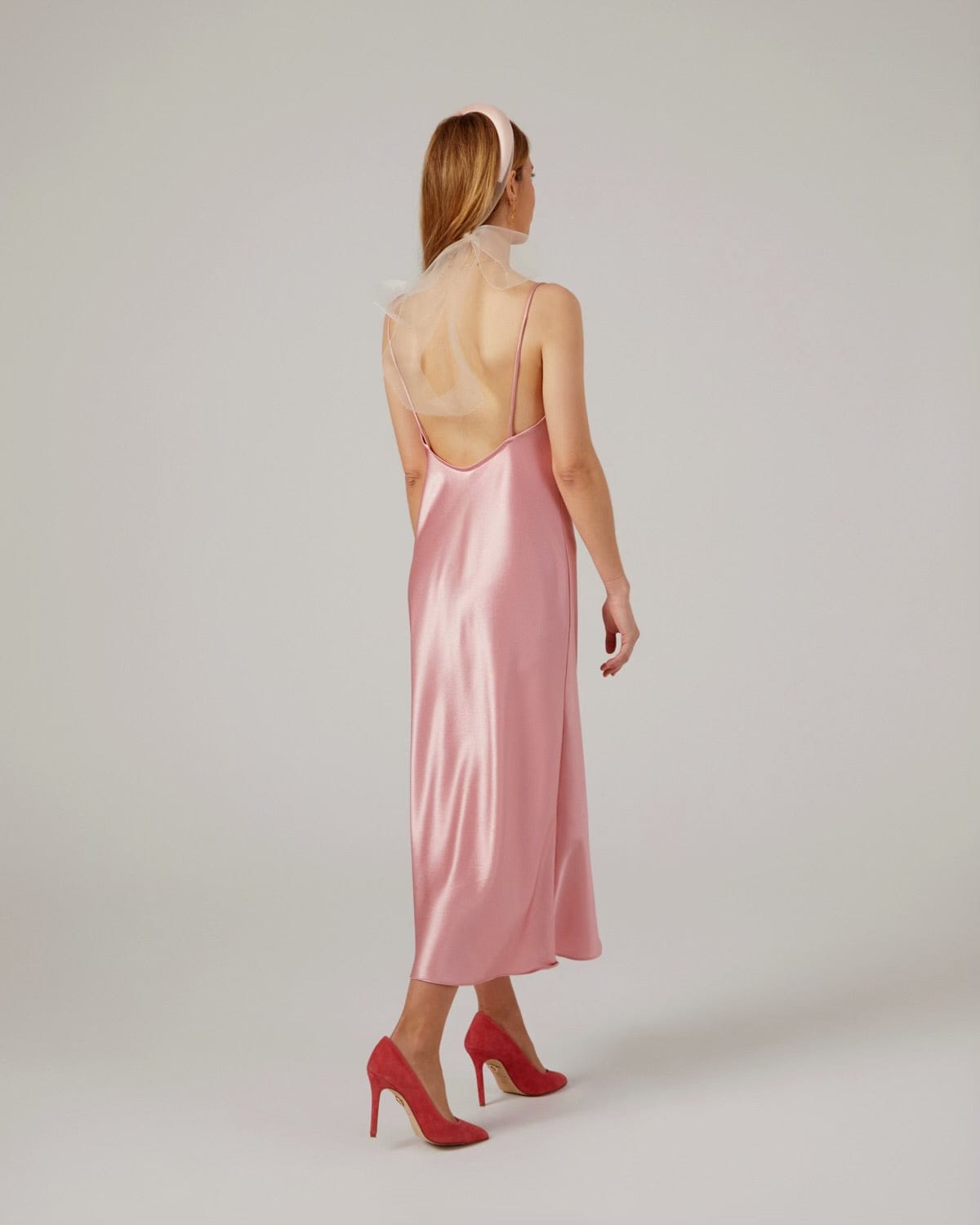 Vestido lencero rosa