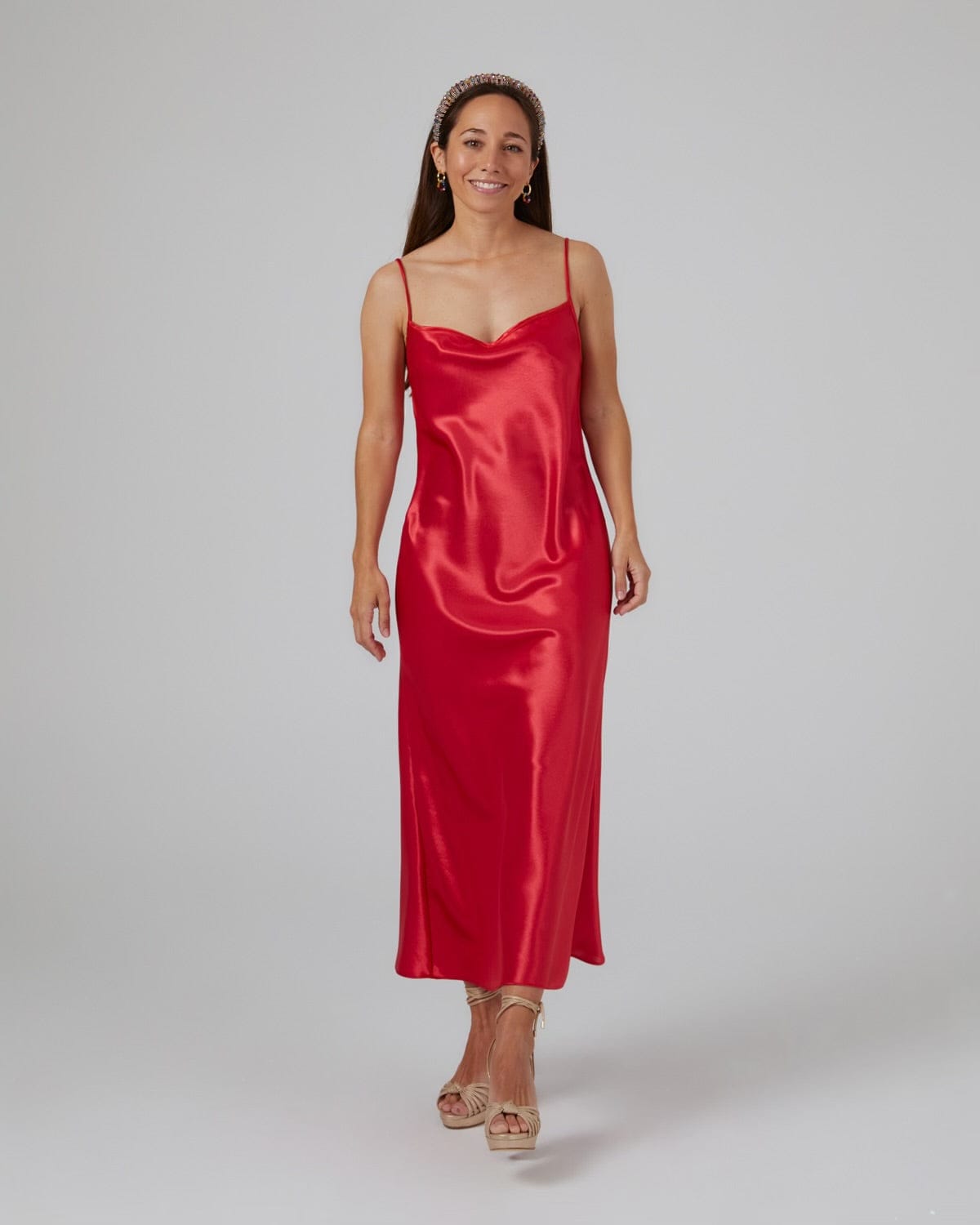 Vestido invitada lencero midi boda