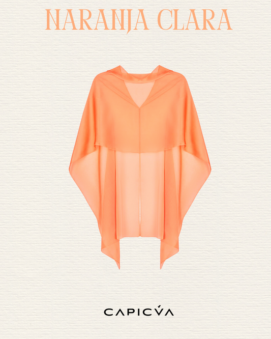 Capa naranja clara corta - Capa invitada