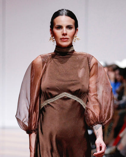 Mangas de organza MOCHA CHOCOLAT - Colección mocha mousse