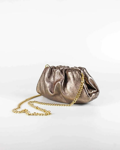 bolso de invitada color bronce