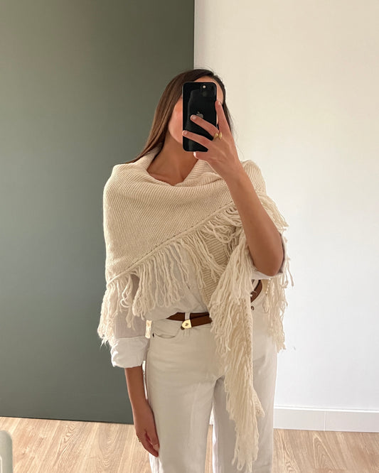 PONCHO BLANCO