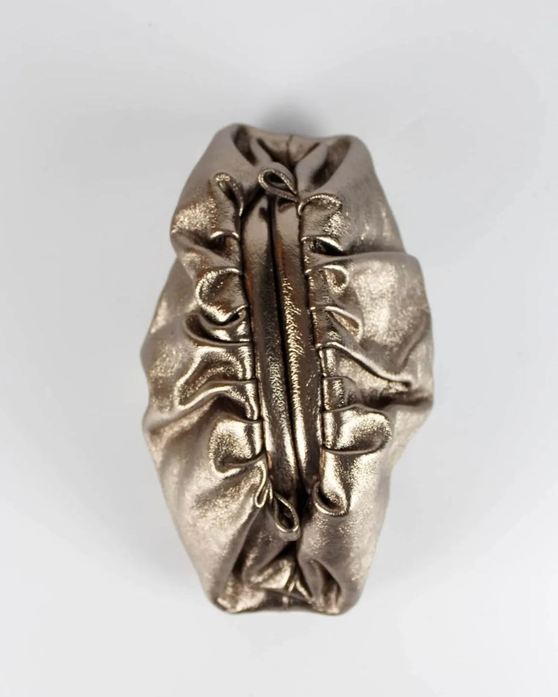 Clutch pouch bronce - Bolso de piel Ed. Limitada