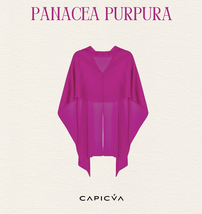 Capa rosa púrpura larga - Capa invitada - CAPAS CAPICUA