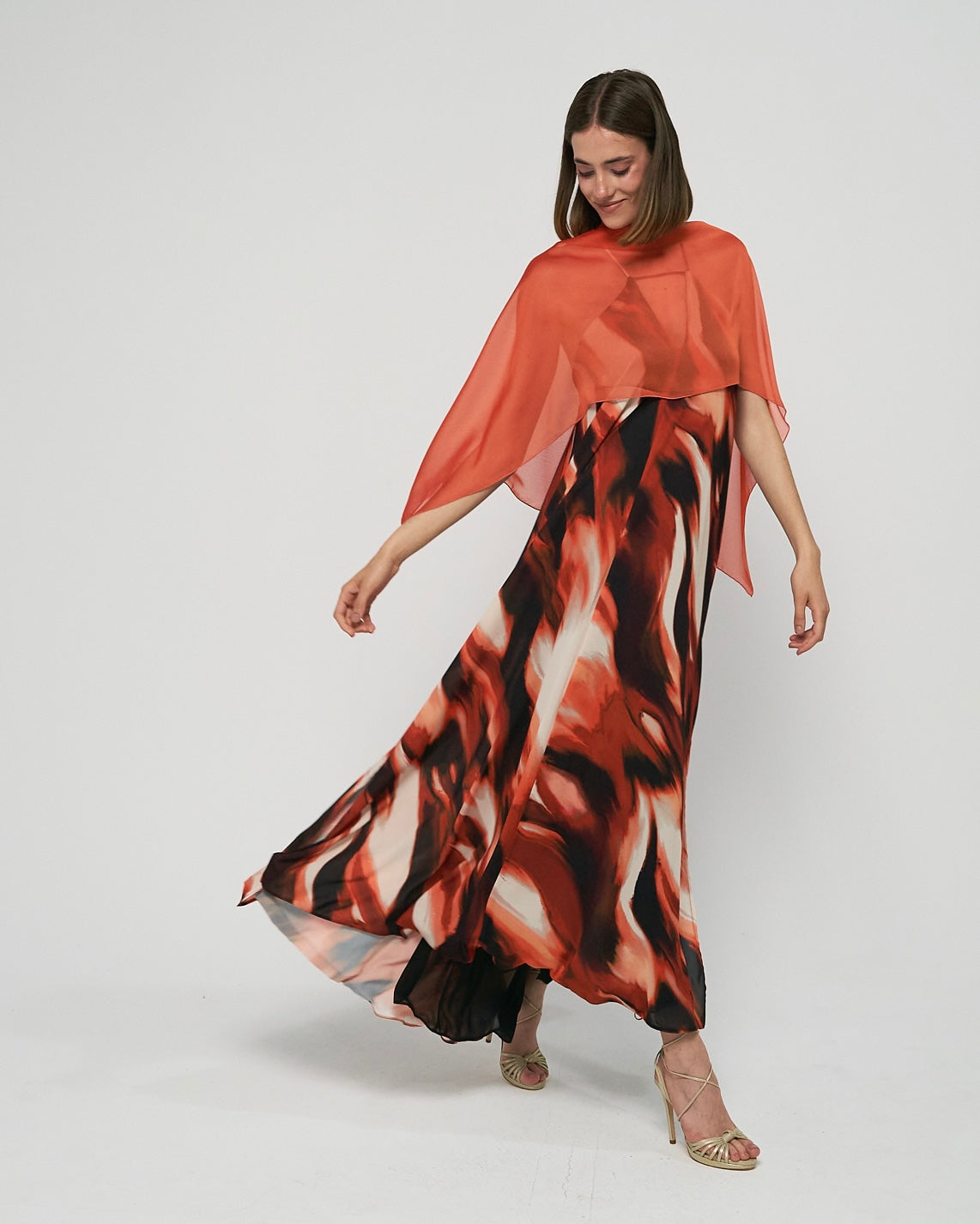 Capa naranja corta - Capa invitada