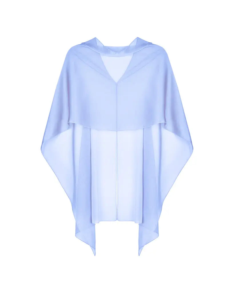 Capa azul celeste larga - invitada