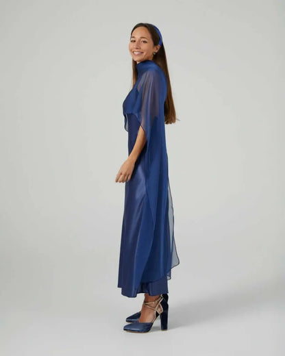 Capa azul marino midi - panacea - de invitada