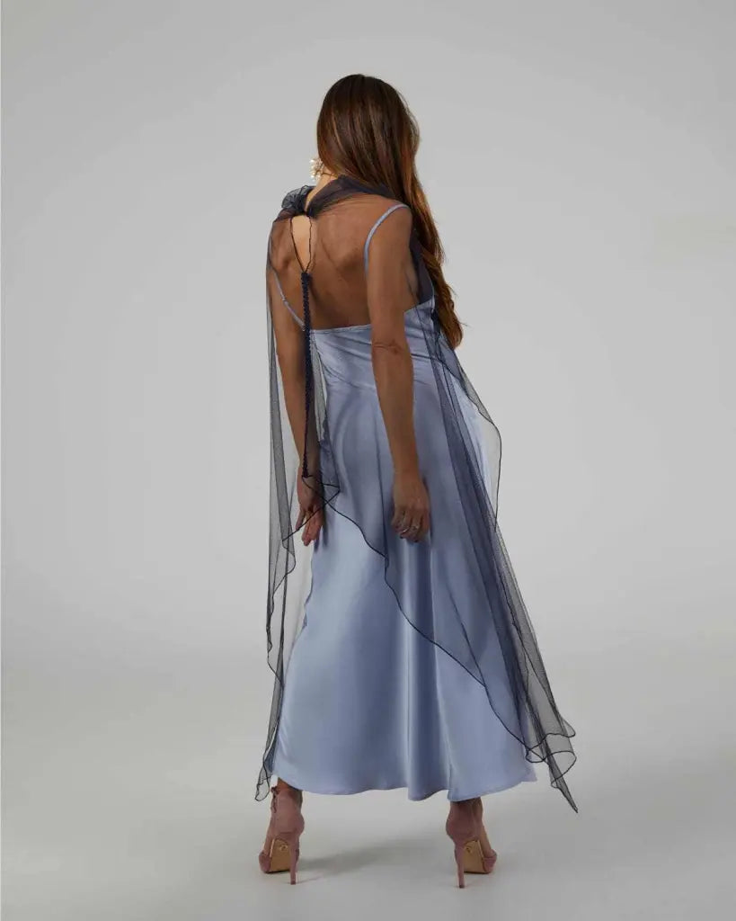 Capa invitada boda - tul - hera azul - ropa y accesorios