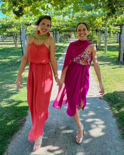 Capa panacea larga en fucsia - invitada