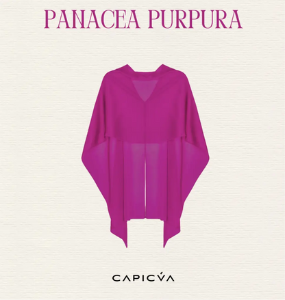 Capa rosa púrpura corta - invitada