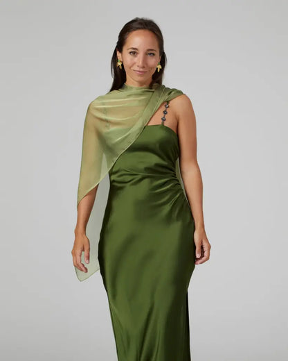 Capa verde caqui corta - panacea - ropa y accesorios