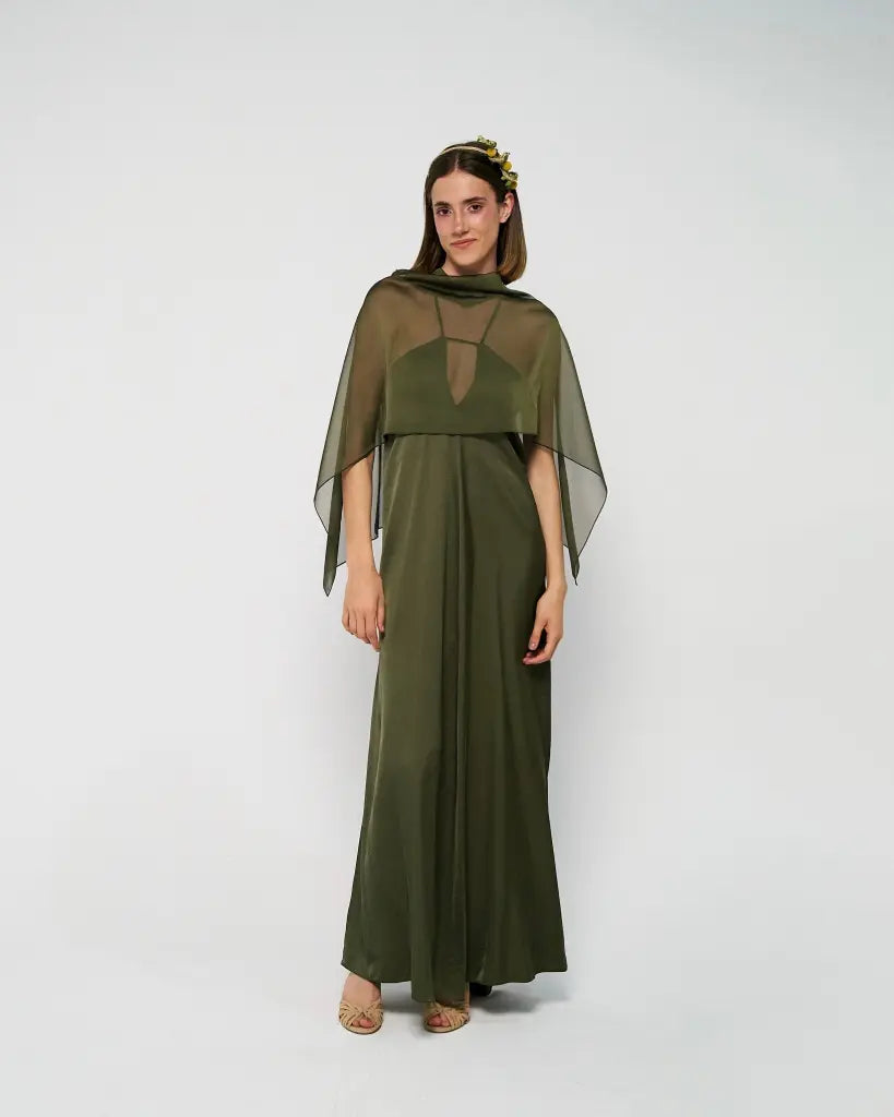 Capa verde caza corta - invitada - ropa y accesorios