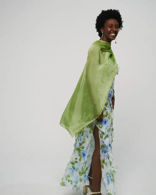 Capa verde te matcha larga - invitada - panacea - ropa