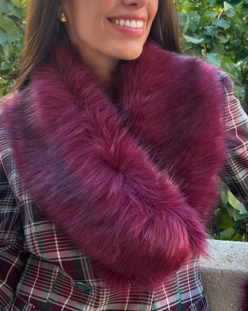 Estola de pelo eos - invitada boda - ropa y accesorios