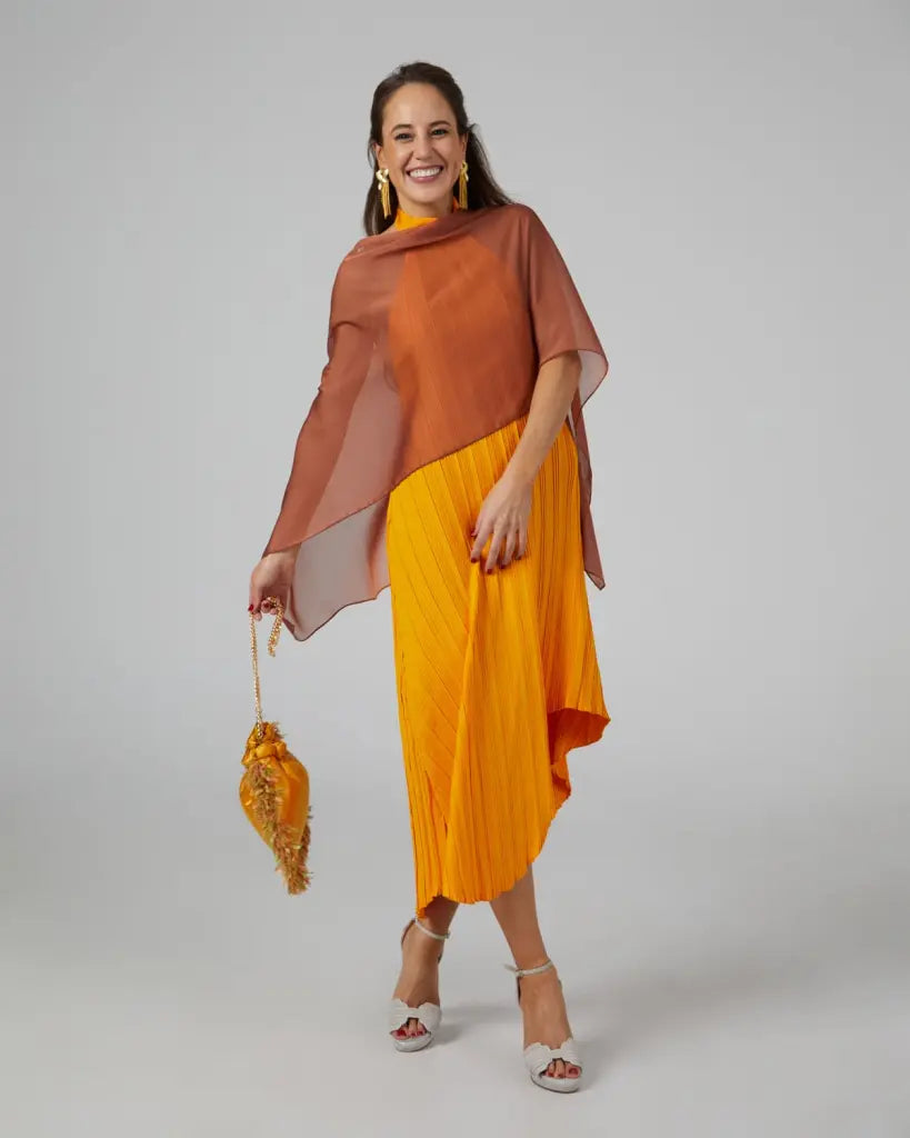 Panacea corta caramelo - capa para invitadas de boda - ropa