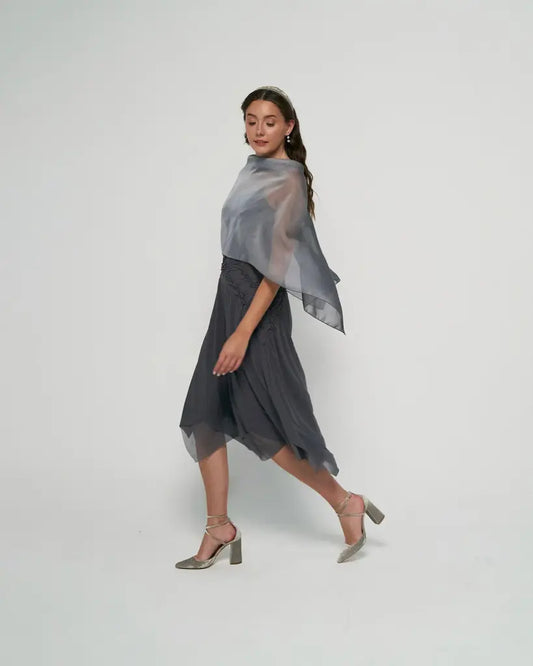 Panacea corta plata - capa para invitadas de boda - ropa
