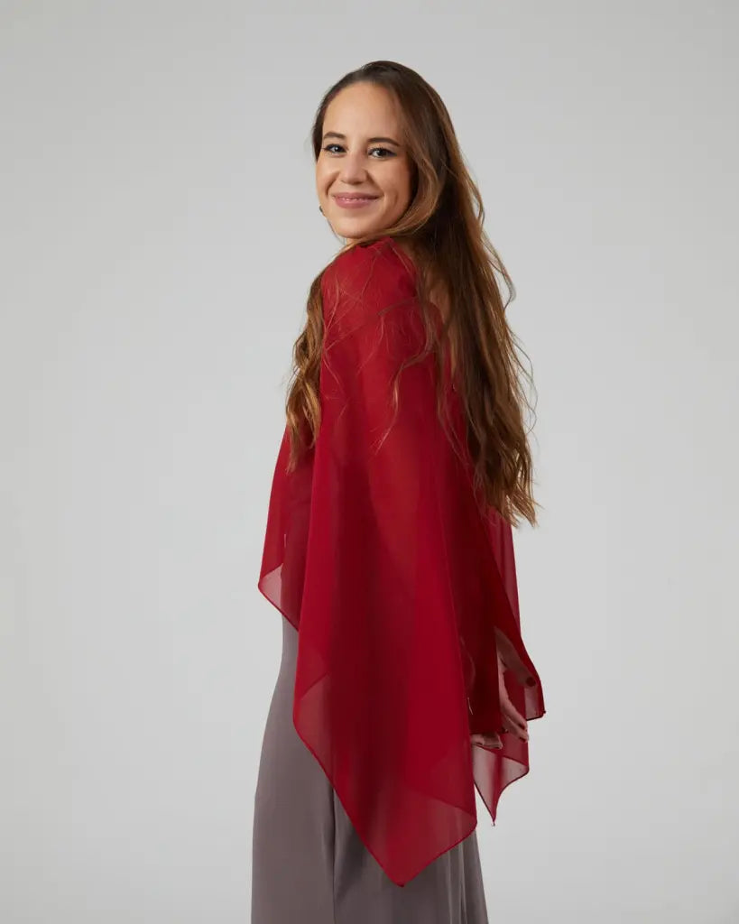 Panacea corta rojo - capa para invitadas de boda - ropa