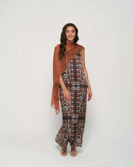 Panacea larga caramelo - capa para invitadas de boda - ropa