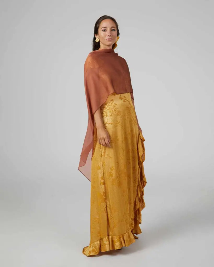 Panacea larga caramelo - capa para invitadas de boda - ropa