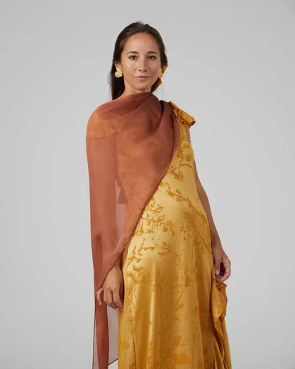 Panacea larga caramelo - capa para invitadas de boda - ropa