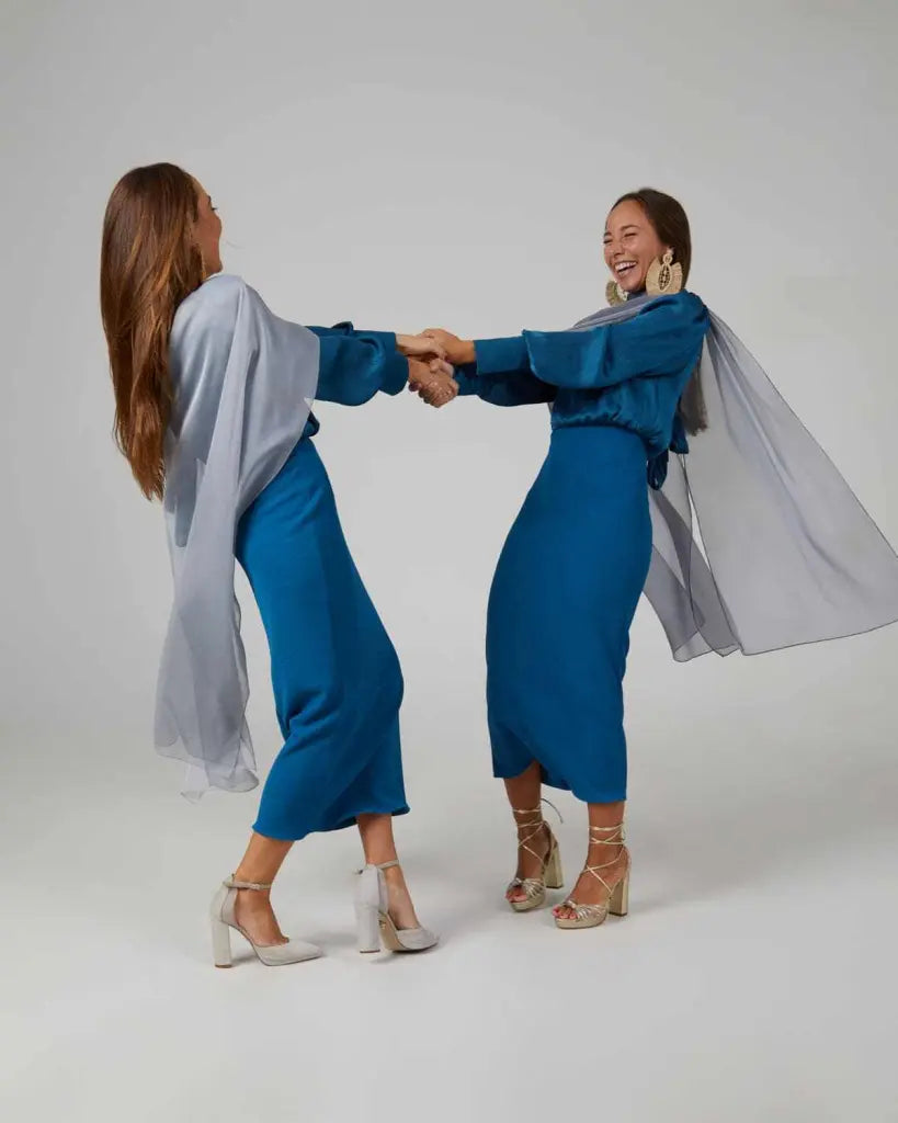 Panacea larga plata - capa para invitadas de boda - ropa