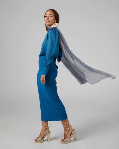 Panacea larga plata - capa para invitadas de boda - ropa
