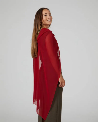 Panacea larga rojo - capa para invitadas de boda - ropa