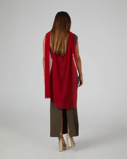 Panacea larga rojo - capa para invitadas de boda - ropa