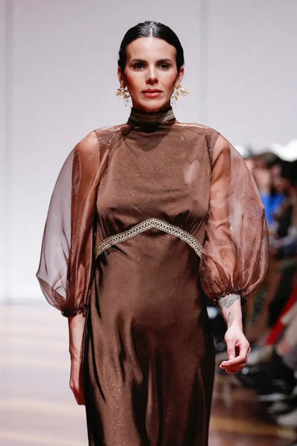 Vestido chocolat - de invitada