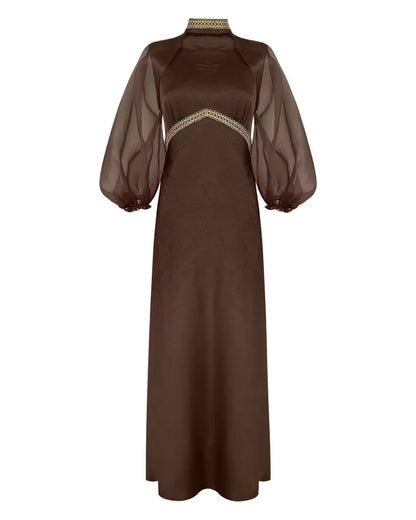 Vestido chocolat - de invitada