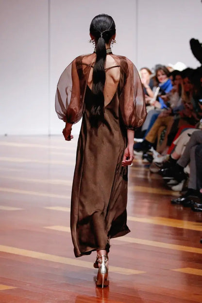 Vestido chocolat - de invitada