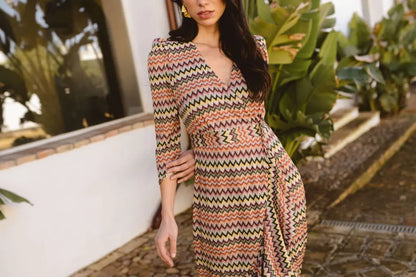 Vestido estampado olas - invitada perfecta - ropa