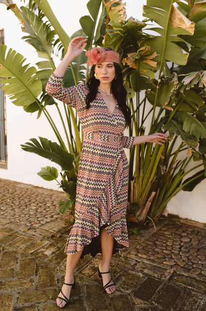 Vestido estampado olas - invitada perfecta - ropa