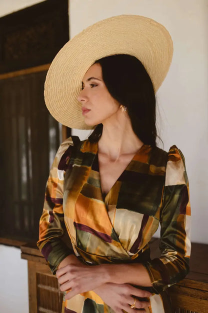 Vestido estampado tierra - invitada perfecta - ropa