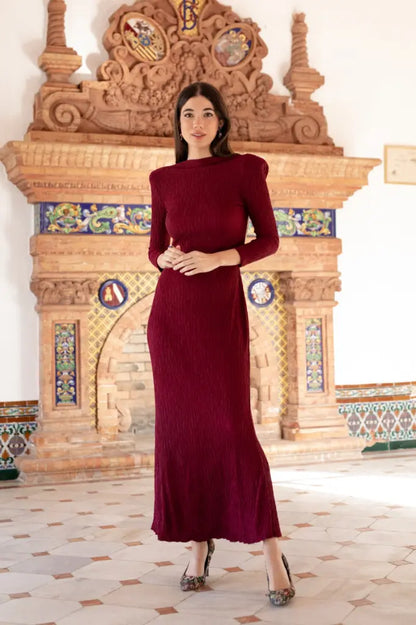 Vestido gala granate - ropa y accesorios