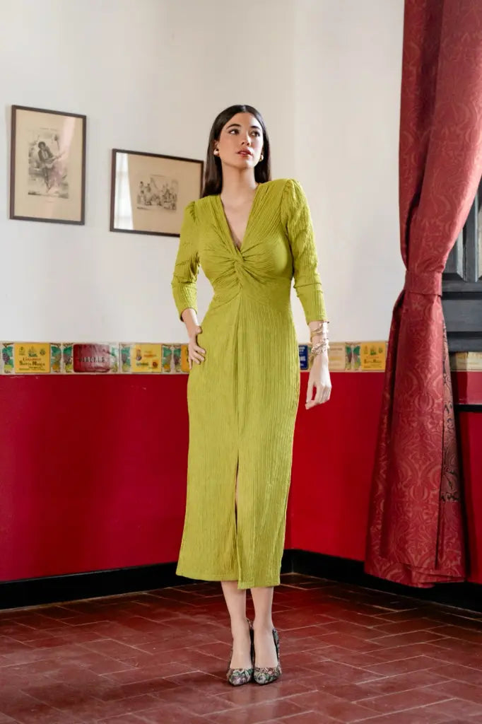 Vestido gala verde pistacho - ropa y accesorios