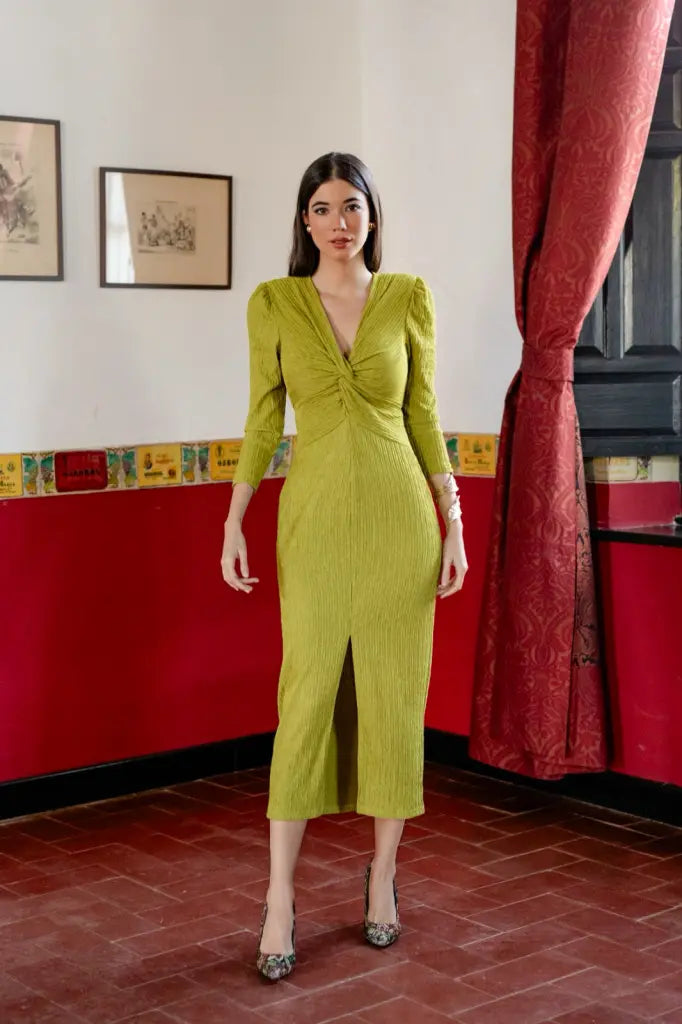 Vestido gala verde pistacho - ropa y accesorios