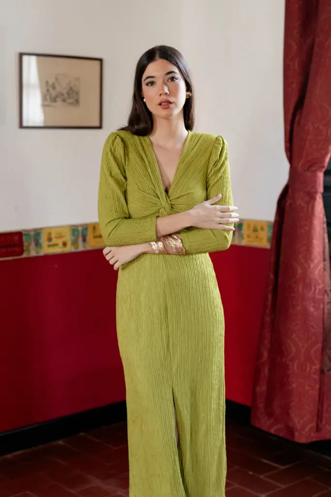 Vestido gala verde pistacho - ropa y accesorios